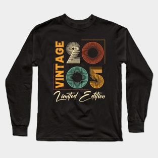 Vintage 2005 Birthday Long Sleeve T-Shirt